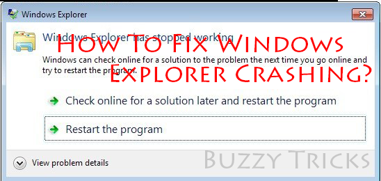 Windows explorer keeps crashing windows 10